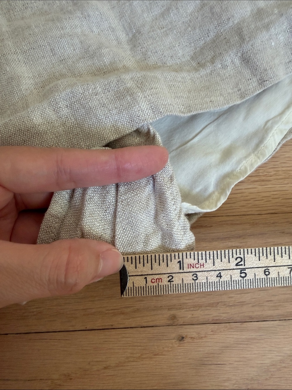 Reformation Mia Linen Neutral Mini Skort Size 6 Low Waist Minimalist Lightweight - Picture 10 of 10